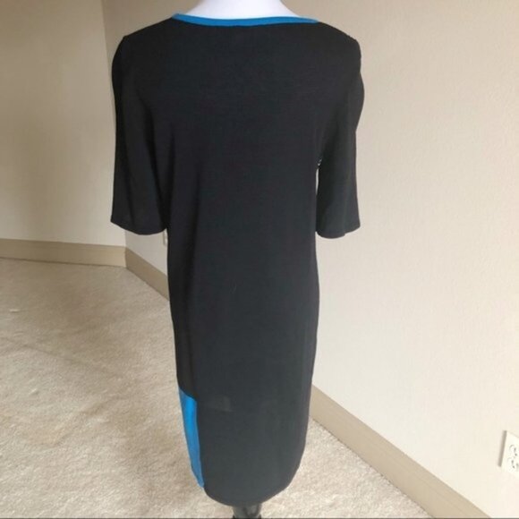 Tibi Black white blue sweater maternity dress - Picture 2 of 4